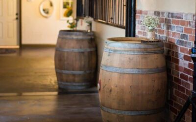 Bear Creek Ranch Events Center picked up 6 Whiskey Wine Barrels. You can rent them for cocktail tables, cake table, and so much more